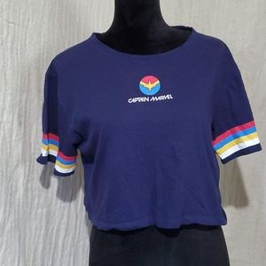 Captain Marvel Crop Top